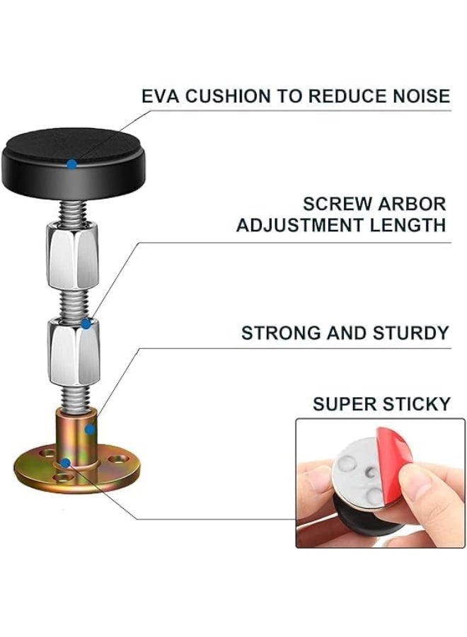 Bed Stopper Anti-vibration 2 Pieces. Strong and adjustable for all furniture. Suitable for sofas and doors as well. Comes with double face for easy installation - Image 2